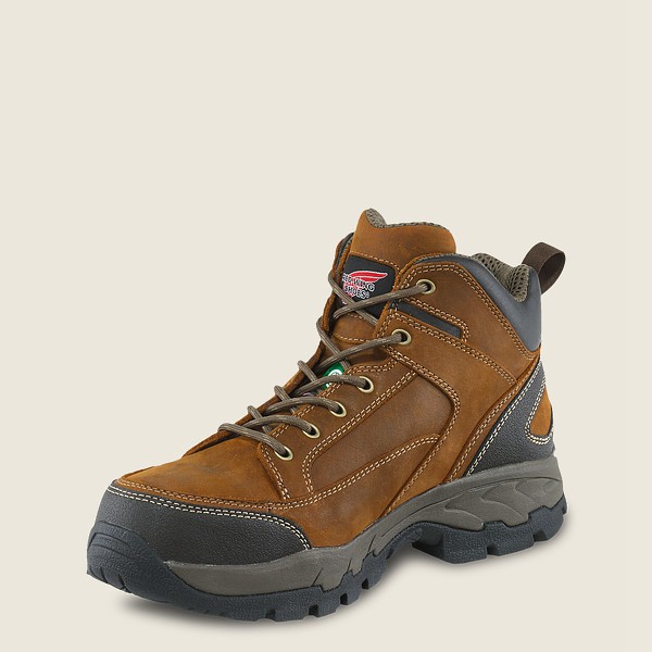 Mens Red Wing Truhiker - 5-inch Csa Safety Toe - Hiking Boots Brown - BJU314267